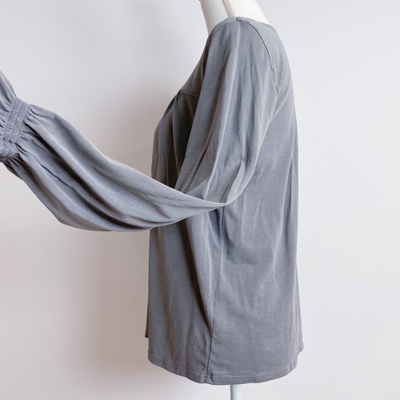 Lucky Brand Long Sleeve Top, Gray, M - Picture 6 of 12